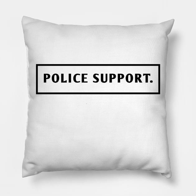 Police Support Pillow by BlackMeme94