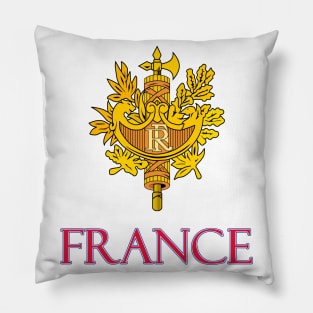 France - Coat of Arms Design Pillow