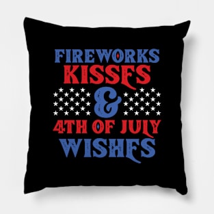 4th of July Wishes T-shirt Pillow