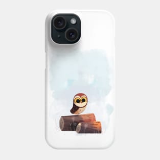 Owl on a Log Phone Case