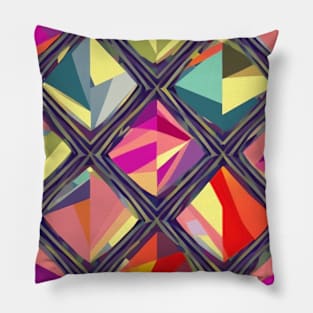 Beautiful Vivid Geometric Pattern Pillow