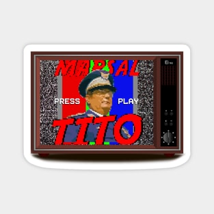 Marsal Tito 8-bit Video game Magnet