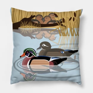 Carolina wood duck Pillow