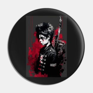 Emo Band Kid Pin