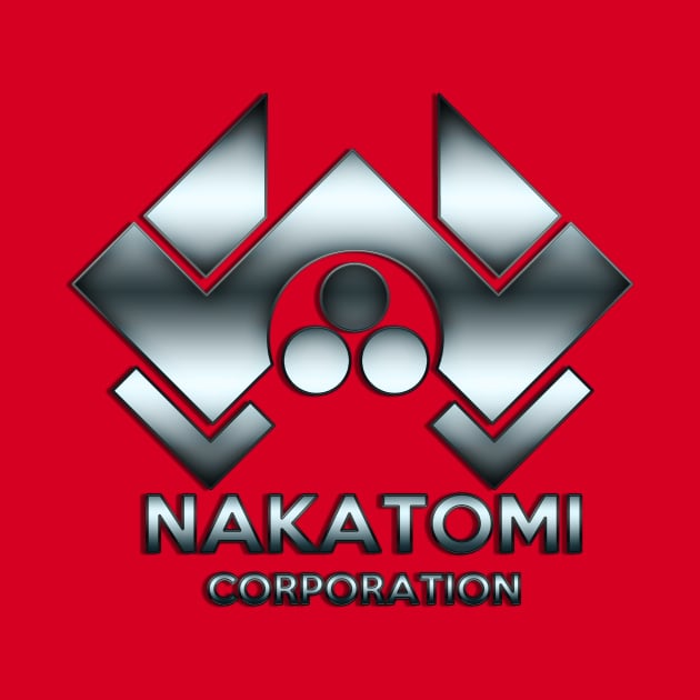 Nakatomi Logo - Silver by BigOrangeShirtShop