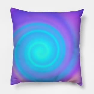 Purple & Blues Gradient Swirl Pillow