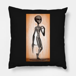 The Grey Alien Pillow