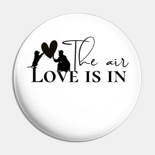 dog love is in the air Pin