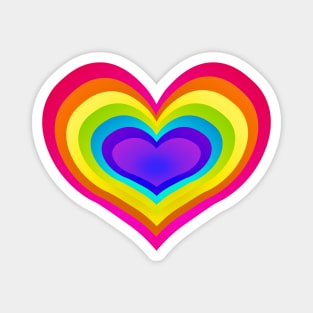 Rainbow Heart Magnet