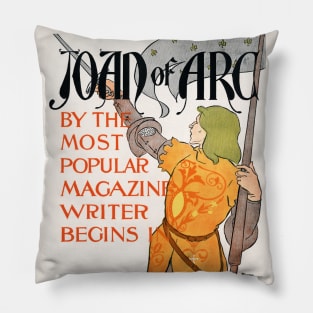 Joan of Arc (1895) by Edward Penfield_ Pillow