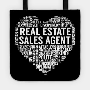 Real Estate Sales Agent Heart Tote