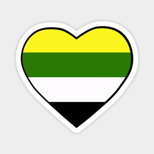 Pride Flag Heart Skoliosexual Magnet