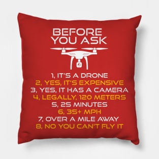 Drone Questions Pillow