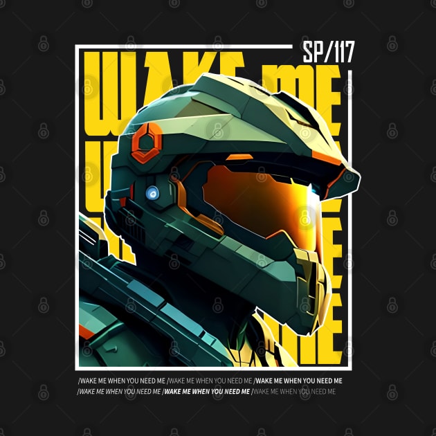 Halo game quotes - Master chief - Spartan 117 - BQ01-v6 by trino21