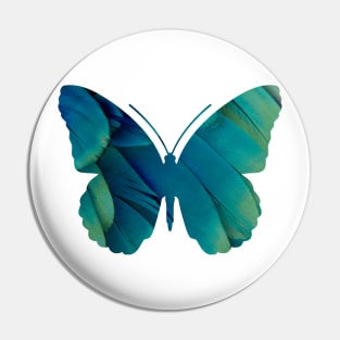 Blue and Green Rainforest Butterfly Pin