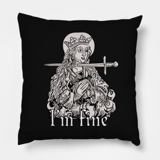 I'm fine - classical art meme Pillow