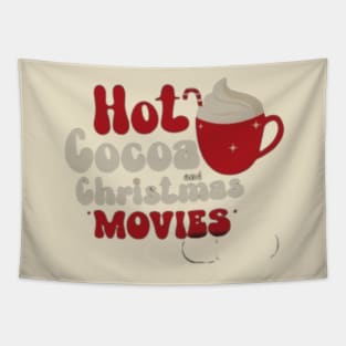 Hot cocoa Christmas movies Tapestry