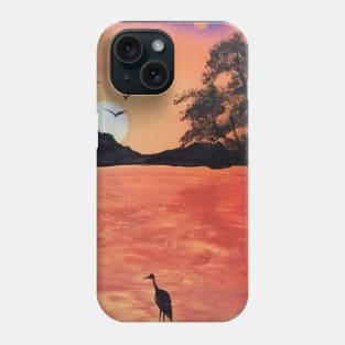 Sunset at Heron Lake Phone Case