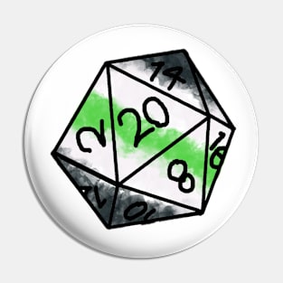 Pride Dice - Agender Pin