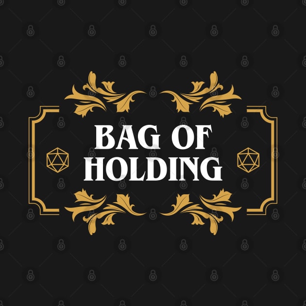 Bag of Holding Dice Container Dungeons Crawler and Dragons Slayer by pixeptional