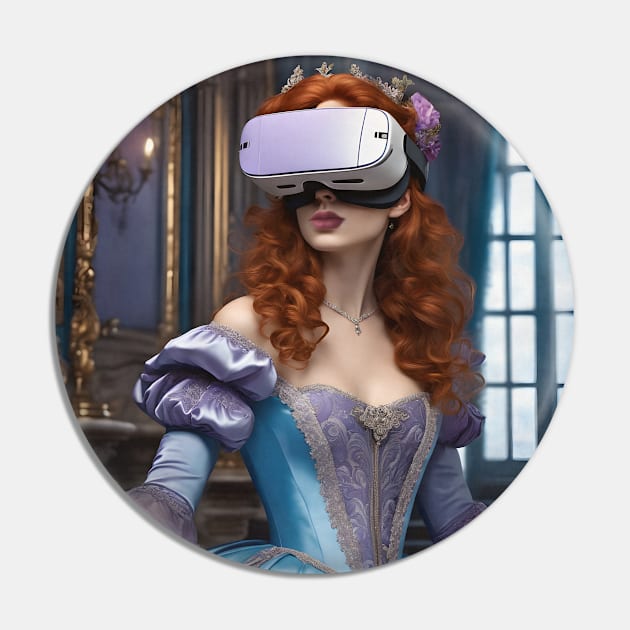 Baroque Lady VR Gamer Pin by PurplePeacock