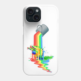 Rainbow (Paint) Lorikeet - [White] Phone Case