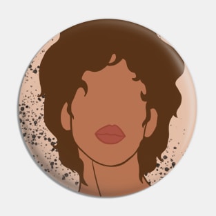 Minimalist Boho African American Woman Pin