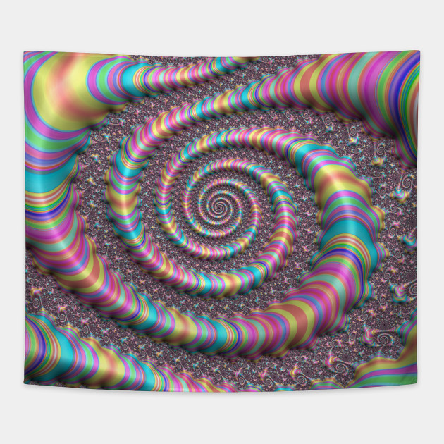 Psychedelic Bright Rainbow Fractal
