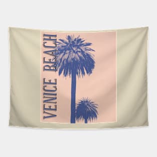 Venice Beach Palms California Retro Design Tapestry