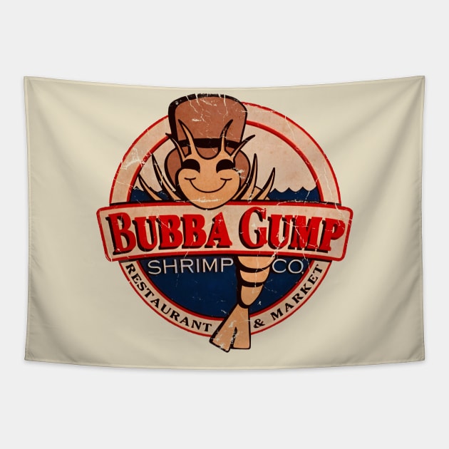 Bubba Gump Shrimp Factory Tapestry by minimalistix