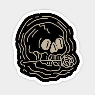 Skull and Roses Magnet