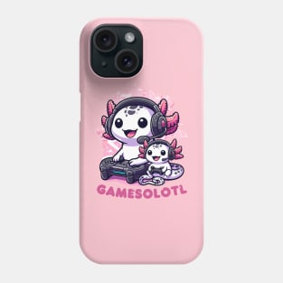 Cute gaming Axolotl Phone Case