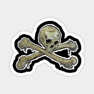 Zombie Skull 'n' Crossbones Magnet