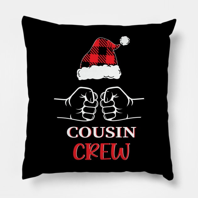 Cousin Crew Funny Matching Christmas Pajama Pillow by BadDesignCo