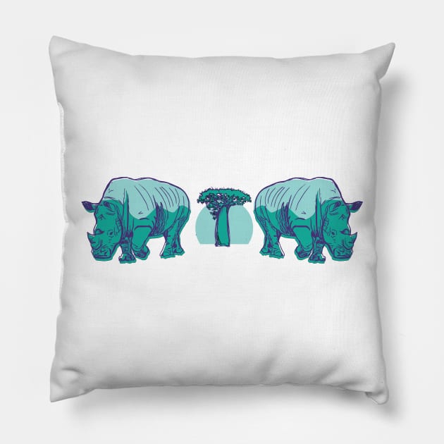 Baobab Rhino Pillow by Ploos