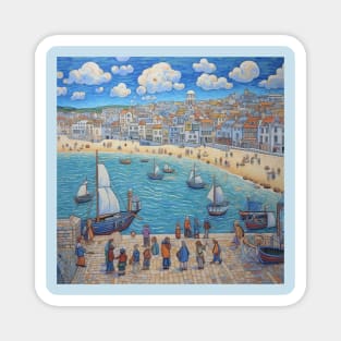 Summer Day at St Ives, Cornwall Magnet