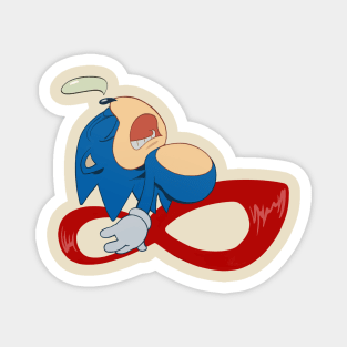 Sonic Fast Asleep Magnet