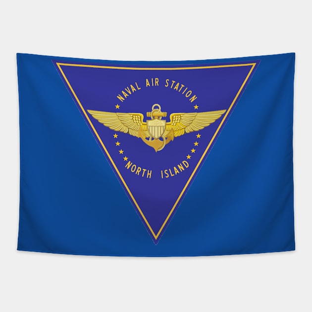 Naval Air Station North Island Tapestry by Airdale Navy