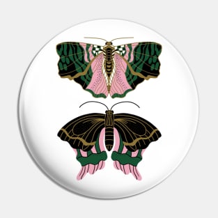 Deco Moths Pin