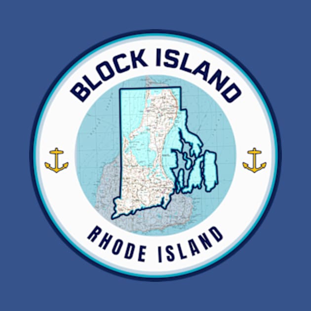 Souvenir Map - Block Island Rhode Island by grahamwilliams