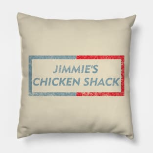 Jimmies Chicken Shack Distressed Pillow