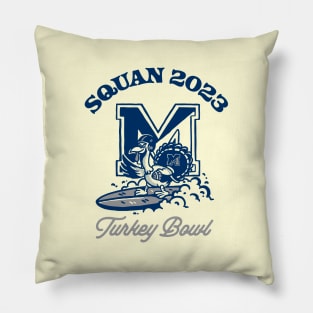 Squan 2023 Turkey Bowl Pillow