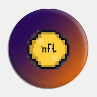 Pixel Art: NFT Coin Pin