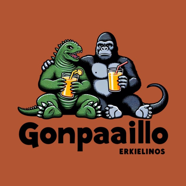 Godzilla and king Kong Juice time by Human light 