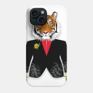 The Tiger in elegant suit  Desing of Tiger Phone Case