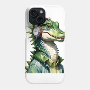 Alligator Earphones Phone Case