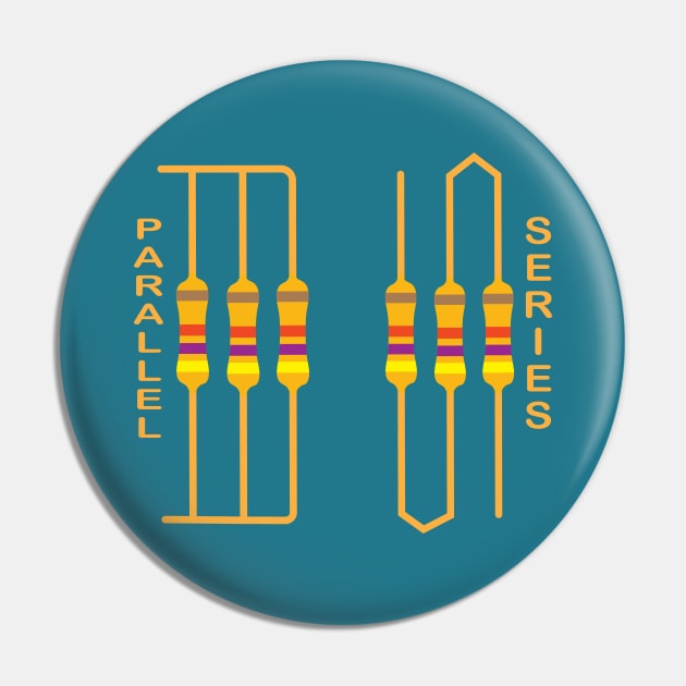 Electrical Resistor Parallel series Connections Design for Electrical engineering Students  electricians engineers Pin by ArtoBagsPlus