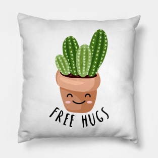 Free Hugs - Happy Cactus design Pillow