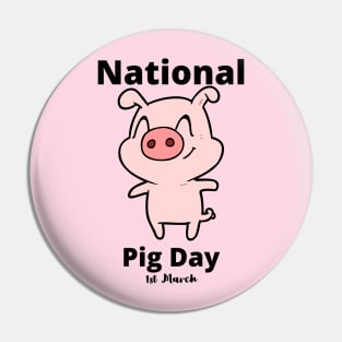 National Pig Day Pin