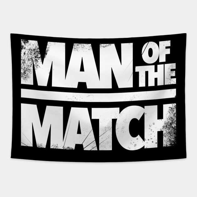 Football Man of the Match Tapestry by Kev Brett Designs